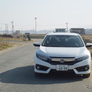 シビックセダン。福島・浪江町にて。