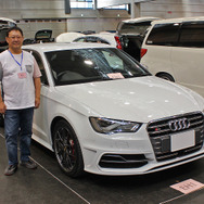 「アウディ・S3」（製作ショップ：サウンドワークス、オーナー：名和眞一さん）。