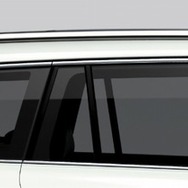 VWパサート・オールトラック シルバールーフレール ダークティンテッドガラス（リヤ/リヤ左右、UVカット機能付）