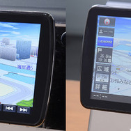 斜めから見たときに両機種を比べてみるとかなりの違いが出てくる
