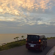山口県の角島にて。