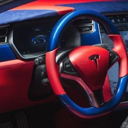 テスラ　Deep Blue Metallic Tesla Model S P100D