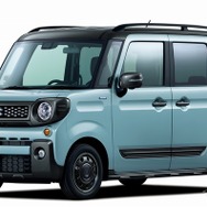 スズキ スペーシア ギア ハイブリッド XZハイブリッド XZターボ 全方位モニター用カメラパッケージ装着車（オフブルーメタリック ガンメタリック2トーンルーフ）