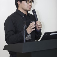 GVCプラスの解説を行う、マツダ車両開発本部 梅津大輔氏