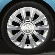 VW spice up! （ティールブルー）専用16インチアルミホイール（ホワイトセンターカバー付：10スポーク）
