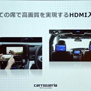 HDMI入出力の搭載で、後部座席用モニターへの高解像表示を実現。外部機器の映像も高精細に表示できる
