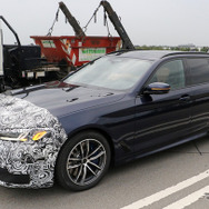 BMW 5シリーズツーリング 改良新型プロトタイプ（スクープ写真）
