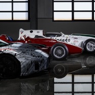 （手前から）マセラティMC20プロトタイプ、250F、エルドラド