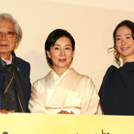 山田洋次監督、吉永小百合、黒木華／『母と暮せば』初日舞台挨拶
