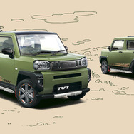 新型ダイハツ・タフト、ディーラーオプション「Mud Style」