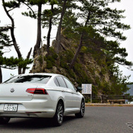 VW パサートTDI。鳥取～兵庫県境にて。