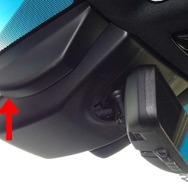車内側「デジタルインナーミラー(前後方録画機能付)」のフロント用カメラ
