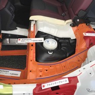 リア側のインナーフレームは剛性アップに効いているという