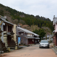熊川宿の路地にて。