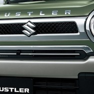 スズキ ハスラー 特別仕様車 J スタイル 専用メッキフロントグリル/メッキフォグランプガーニッシュ/フロントバンパーガーニッシュ[スチールシルバーメタリック]/HUSTLERアルファベットエンブレム[メッキ]（フロントフード）