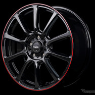 Rapid performance ZX10：14（4H-100）～18（5H-114.3）インチ／カラー：ブラック+リムレッドライン、ADブルー＋リムエッジDC＋アンダーカット