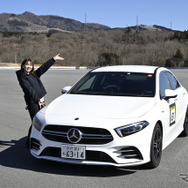 今回お借りしたのは2リットル＆4WDのメルセデスAMG A35 4MATICセダン