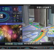 チューニング機能がある程度充実したAV一体型ナビの一例（ケンウッド・彩速ナビ）。