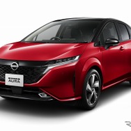 日産 ノートオーラ G レザーエディション ガーネットレッド スーパーブラック 2トーン