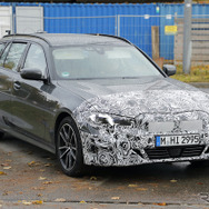 BMW 3シリーズツーリング 改良新型プロトタイプ（スクープ写真）