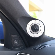 ZRスピーカーラボ・エクストラヴァガンスシリーズのツイーター（サターン）をAピラーにインストールする。