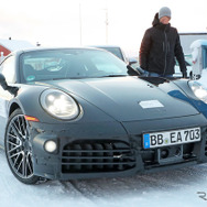 ポルシェ 911ターボ 改良新型プロトタイプ（スクープ写真）