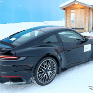 ポルシェ 911ターボ 改良新型プロトタイプ（スクープ写真）