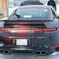 ポルシェ 911ターボ 改良新型プロトタイプ（スクープ写真）