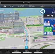 「Bluetooth」に対応した市販AV一体型ナビの一例（パナソニック・ストラーダ CN-HE01D）。