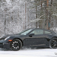 ポルシェ 911 改良新型プロトタイプ（スクープ写真）