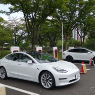 東京を出発後、名古屋で初充電の図。