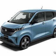 日産サクラ（ソルベブルー）