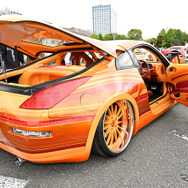 左ハンドルのホンダ フィット！ US仕様で雰囲気激変…34th MOONEYES Street Car Nationals