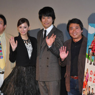 伊藤克信、北川景子、伊藤克信、松山ケンイチ、杉山泰一監督／『の・ようなもの のようなもの』東京国際映画祭舞台挨拶