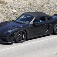ポルシェ 718ボクスター スパイダー RSプロトタイプ（スクープ写真）