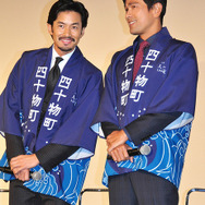 竹野内豊、江口洋介／『人生の約束』初日舞台挨拶