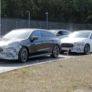 メルセデスベンツ CLA 改良新型プロトタイプ（スクープ写真）