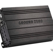 「ハイレベルインプット」を備えた「外部パワーアンプ」の一例（グラウンドゼロ・GZHA MINI FOUR）。