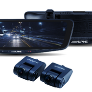 ドライブレコーダー搭載10型デジタルミラー(バンド装着タイプ・車内用リアカメラ)「DVR-M1000B-IC」