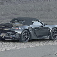 ポルシェ 718ボクスターEV 次期型プロトタイプ（スクープ写真）