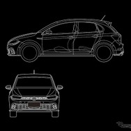 VW ポロ GTI 三面図イメージ