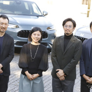（左から）エクステリアデザイン担当の田村敬寿氏、カラー・マテリアル・フィニッシュ担当の後藤千尋氏、インテリアデザイン担当の上野大輝氏、パッケージ担当の伊藤智広氏