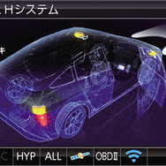 トヨタハイブリッド表示：ステータスモニター　車両の状態を表示
