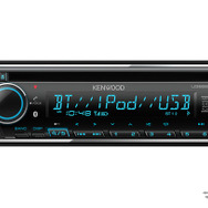 スマホを「Bluetooth」接続できる「メインユニット」の一例（ケンウッド・U382BT）。