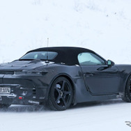 ポルシェ ボクスター 次期型EVプロトタイプ（スクープ写真）