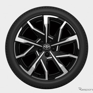 専用アルミホイール ： 195/50R19タイヤ＆19×6.5Jアルミホイール（切削光輝＋ブラック／センターオーナメント付）