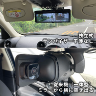 独立式のカメラによりどんな場所にでも設置可能に