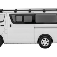 ハイエース専用、全高を2.1m以下におさえたローダウンルーフラック「INNO ローダウンラック」が新発売