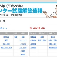 センター試験解答速報