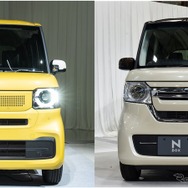 ホンダ N-BOX 新型（左）と現行型（右）